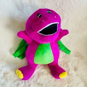 Hot Topic Barney the Dinosaur Plush Backpack